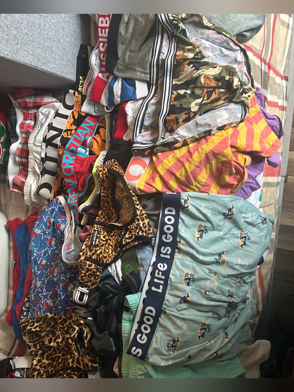 Assorted Printed & Striped Underwear Bundle - Multi Color